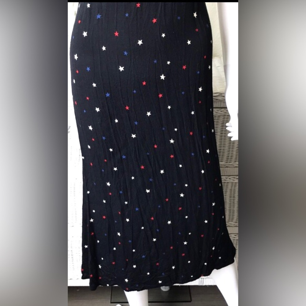 Reformation Jaxon Midi Dress Low Cut Sleeveless in Stella Star in Black size 2 - Picture 7 of 9